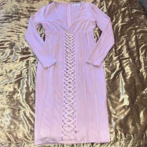 Faux like Suede Pink Dress US 6